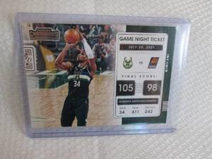 lot 172 image: 2021-22 Contenders Giannis Antetoko...