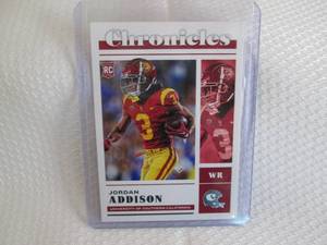 lot 196 image: 2023 Chronicles Jordan Addison Rook...