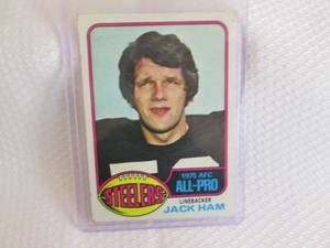 lot 197 image: 1976 Topps Jack Ham Card...