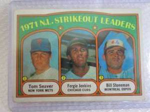 lot 208 image: 1972 Topps Tom Seaver Strikeout Lea...