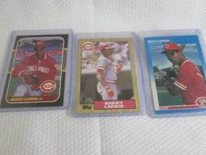 lot 224 image: 1987 Barry Larkin Topps, Donruss & ...