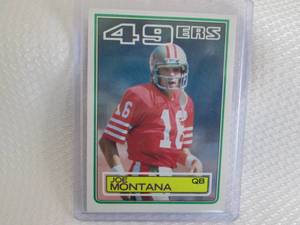 lot 238 image: 1983 Topps Joe Montana Card...
