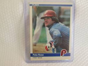 lot 243 image: 1984 Fleer Pete Rose Card...