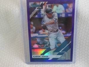lot 2 image: 2019 Donruss Aaron Judge Holo Purpl...