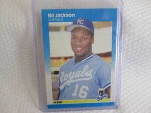 lot 18 image: 1987 Fleer Bo Jackson Rookie Card...