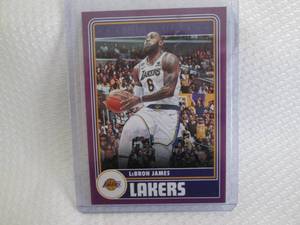lot 32 image: 2023-24 NBA Hoops LeBron James Purp...
