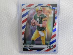 lot 42 image: 2024 Prizm Brett Favre Red,White & ...