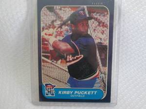 lot 49 image: 1986 Fleer Kirby Puckett Card...