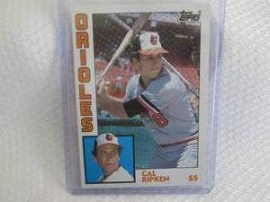 lot 56 image: 1984 Topps Cal Ripken Card...