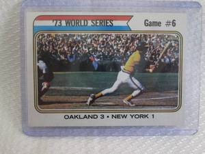 lot 57 image: 1974 Topps Reggie Jackson World Ser...