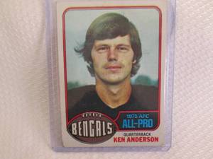 lot 63 image: 1976 Topps Ken Anderson Card...