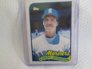 lot 73 image: 1989 Topps Randy Johnson Rookie Car...