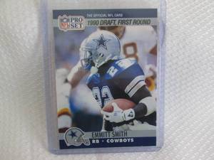 lot 79 image: 1990 ProSet Emmitt Smith Rookie Car...