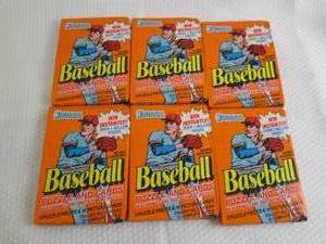 lot 88 image: 6- 1990 Donruss Baseball Packs...