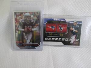 lot 95 image: Tom Brady Cards...