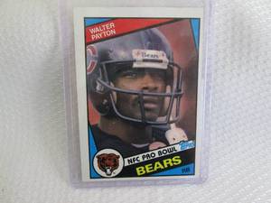 lot 97 image: 1984 Topps Walter Payton Card...