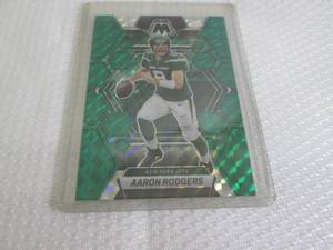 lot 111 image: 2023 Mosaic Aaron Rodgers Green Pri...