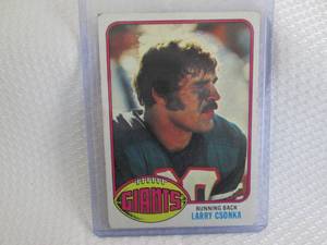 lot 114 image: 1976 Topps Larry Csonka Card ...