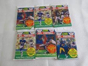 lot 120 image: 6 Packs 1990 Score Football...