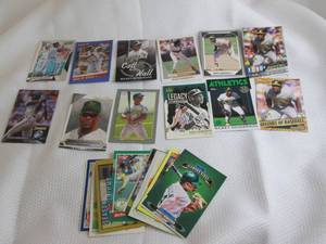 lot 127 image: Assorted Rickey Henderson Cards...