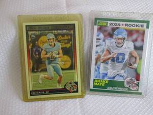 lot 132 image: 2024 Score Drake Maye Rookie Cards...