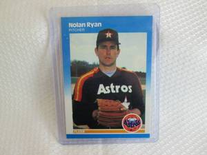 lot 137 image: 1987 Fleer Nolan Ryan Card...