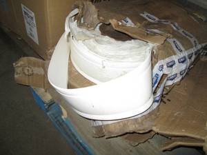 lot 255 image: 2 boxes of new base cove wall trim...