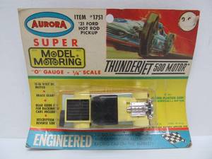 lot 23 image: NOS Vintage AURORA Model Motoring Thunderjet 500 Motor Slot Car 31 Ford Hot Rod Pickup