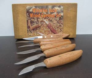 lot 53 image: New Unused WHITTLIN JACK Wood Carving Set