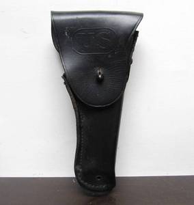 lot 54 image: Old Vintage US Marked Leather Pistol Holster