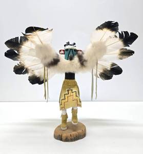 lot 202 image: Hand Signed Native American Kachina Figure