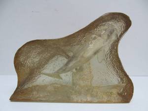 lot 91 image: Very Coo Large Vintage Acrylic Dolphin Sculpture