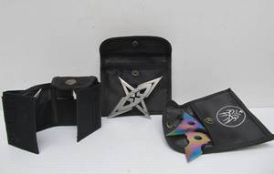 lot 119 image: Group of Steel Throwing Stars