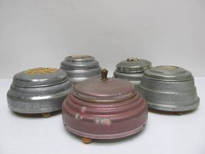 lot 126 image: Lot of 5 Antique 1920s-30s Musical Powder Boxes #4