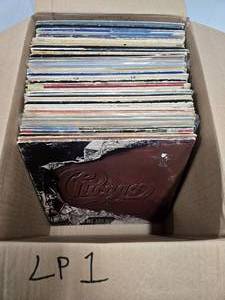 lot 173 image: Estate Lot of Assorted Vintage Vinyl Records #1 - Mixed Genre - Approx 60-80 Records - Unsearched
