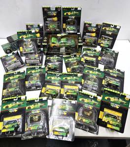 lot 182 image: LARGE Lot of JOHN DEERE Diecast Race Cars - All Mint in Packaging