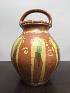 lot 129 image: Nice Looking Vintage Southwestern  Mexican Pottery Jug