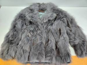 lot 145 image: Beautiful FURROCIOUS Faux Fur Coat - Gray