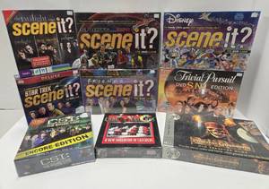 lot 255 image: Large Lot of Brand New Sealed SCENE-IT etc Games