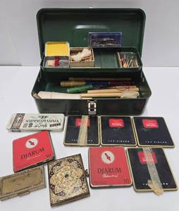lot 262 image: LARGE Estate Lot of Vintage Oboe Reeds & Reed Making Materials