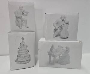 lot 190 image: 4 Mint in Box Dept 56 Christmas Statues wBoxes