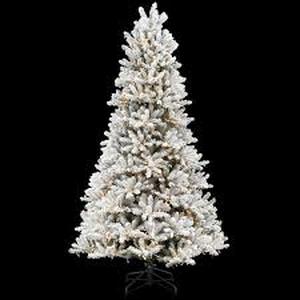 lot 19 image: 7.5FT STARRY LIGHT FRASER FIR FLOCKED LED PRE-LIT TREE  Customer Returns See Pictures