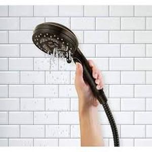 lot 22 image: Moen Propel Shower Head 26040BRB Customer Returns See Pictures