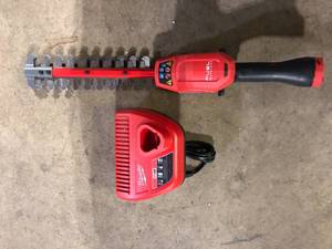 lot 50 image: Milwaukee M12 FUEL 8 in. 12V Lithium-Ion Brushless Cordless Hedge Trimmer   Customer Returns See Pictures