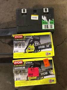 lot 16 image: Lot of Assorted Chainsaws Various Models and Conditions Customer Returns See Pictures