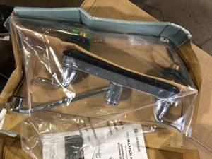 lot 57 image:  Glacier Bay Constructor Double Handle Standard Kitchen Faucet in Chrome Customer Returns See Pictures