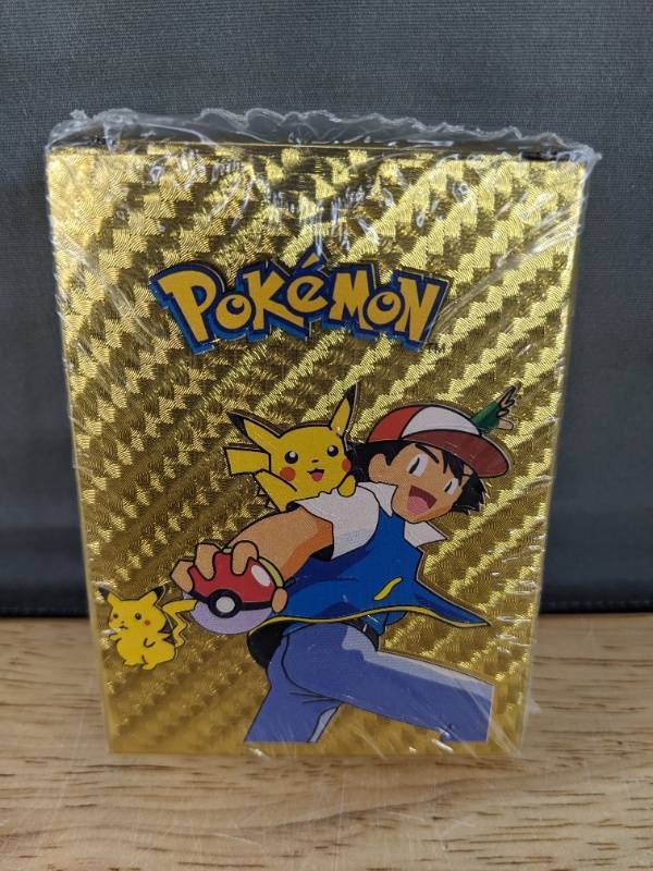 lot 2D image: Brand New Pack of 55 Gold Foil Pokemon Mystery Cards T
