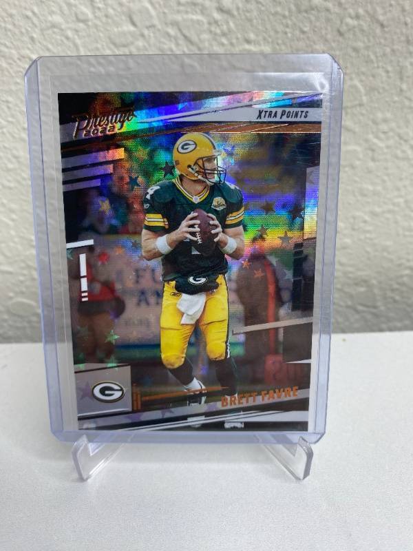 lot 341 image: Brett Favre- 2022 Panini Prestige Stars Parallel Football Card - NFL Green Bay Packers M
