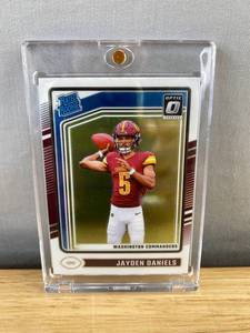 lot 13B image: 2024 Donruss Optic Rated Rookie Jayden Daniels Washington Commanders NFL Football Card N