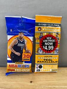 lot 202 image: Brand New NBA Trading Card Packs - HOOPS & Chronicles T